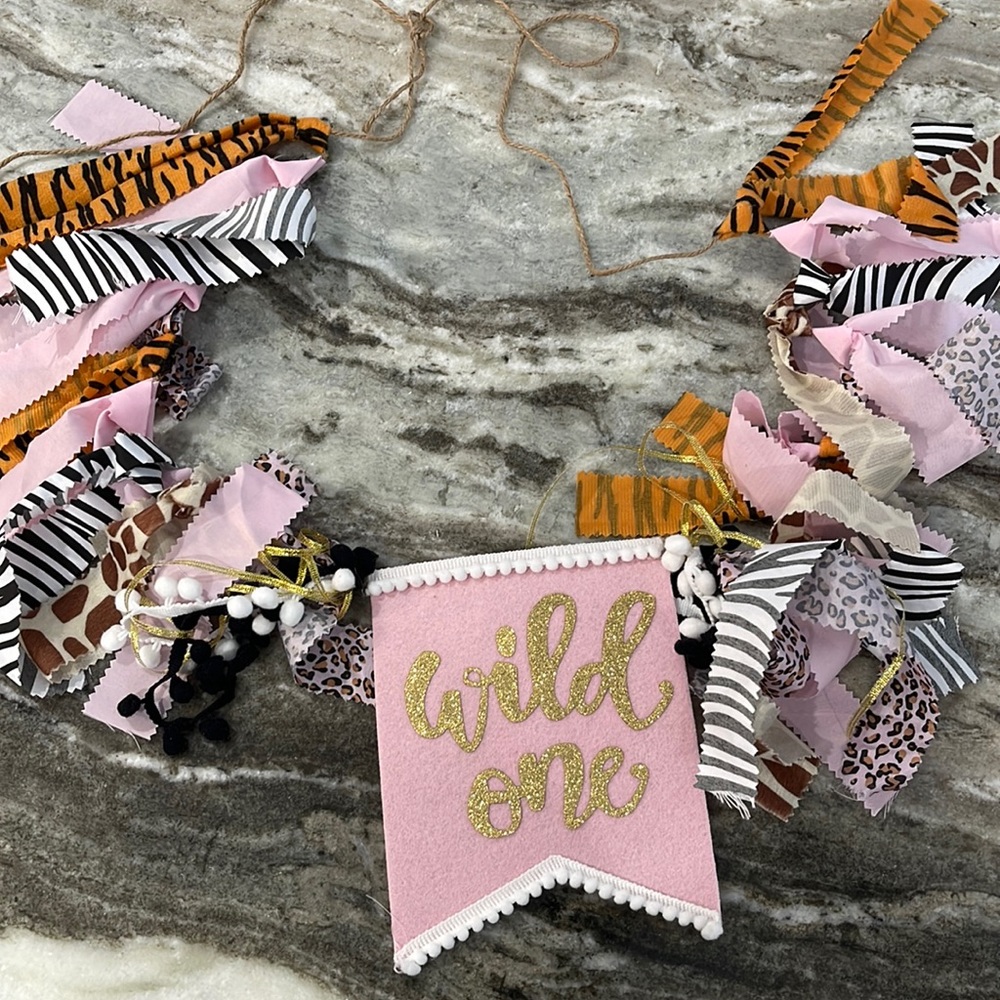 Wild One High Chair Banner